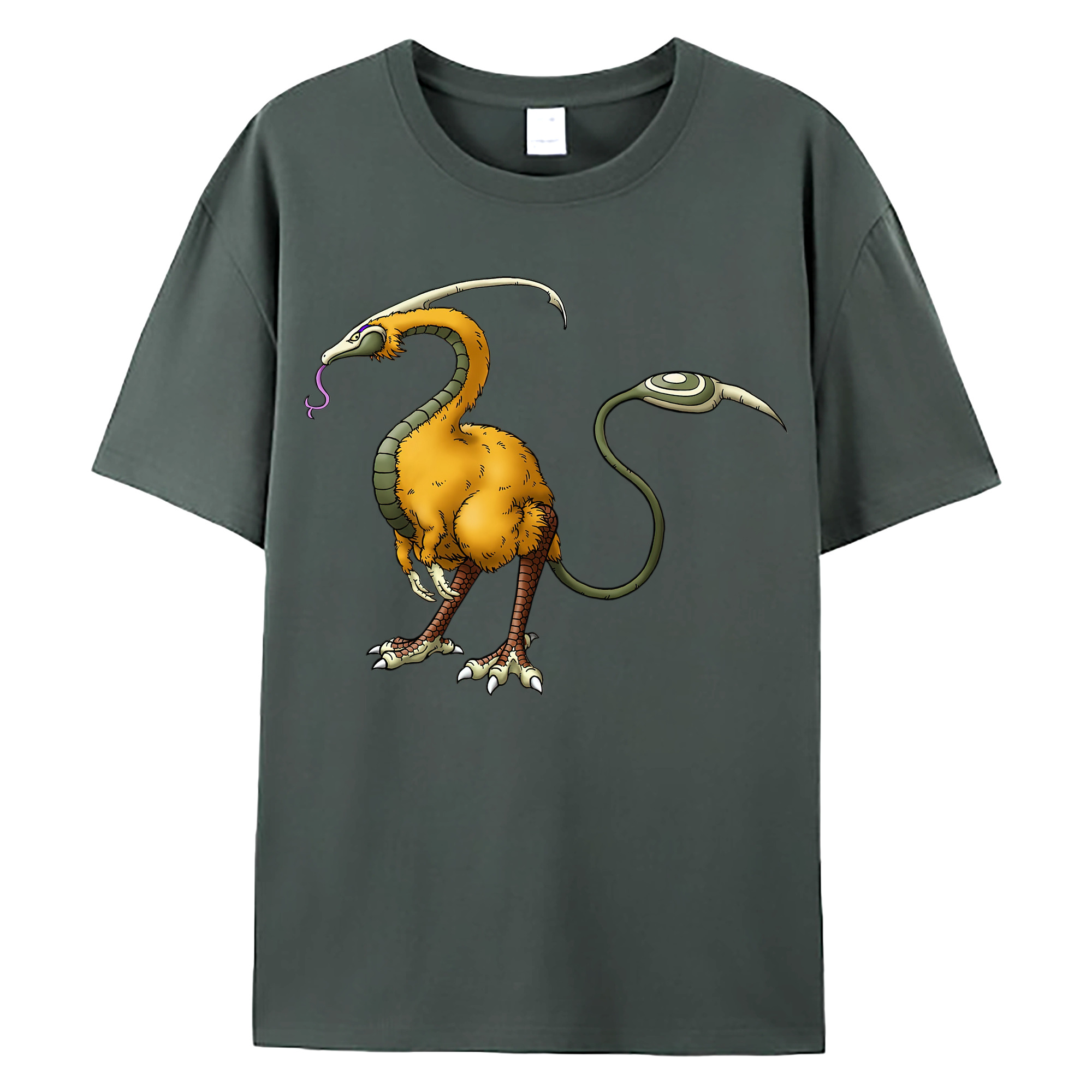 （画像用） ドラゴンクエスト Doragon Kuesuto Dragon Quest 綿100％ メンズ半袖Tシャツ｜肌触りやわらか＆通気性